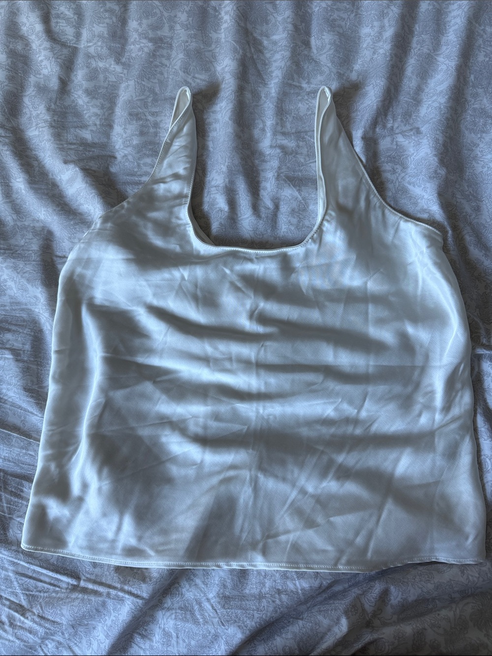 Abercrombie & Fitch Ivory Scoop Neck Tank Top